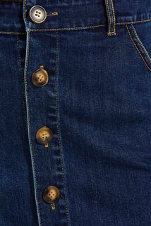 Jupe denim boutonnée femme