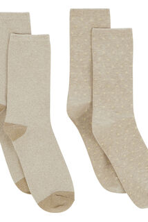Lot de 2 paires de chaussettes femme