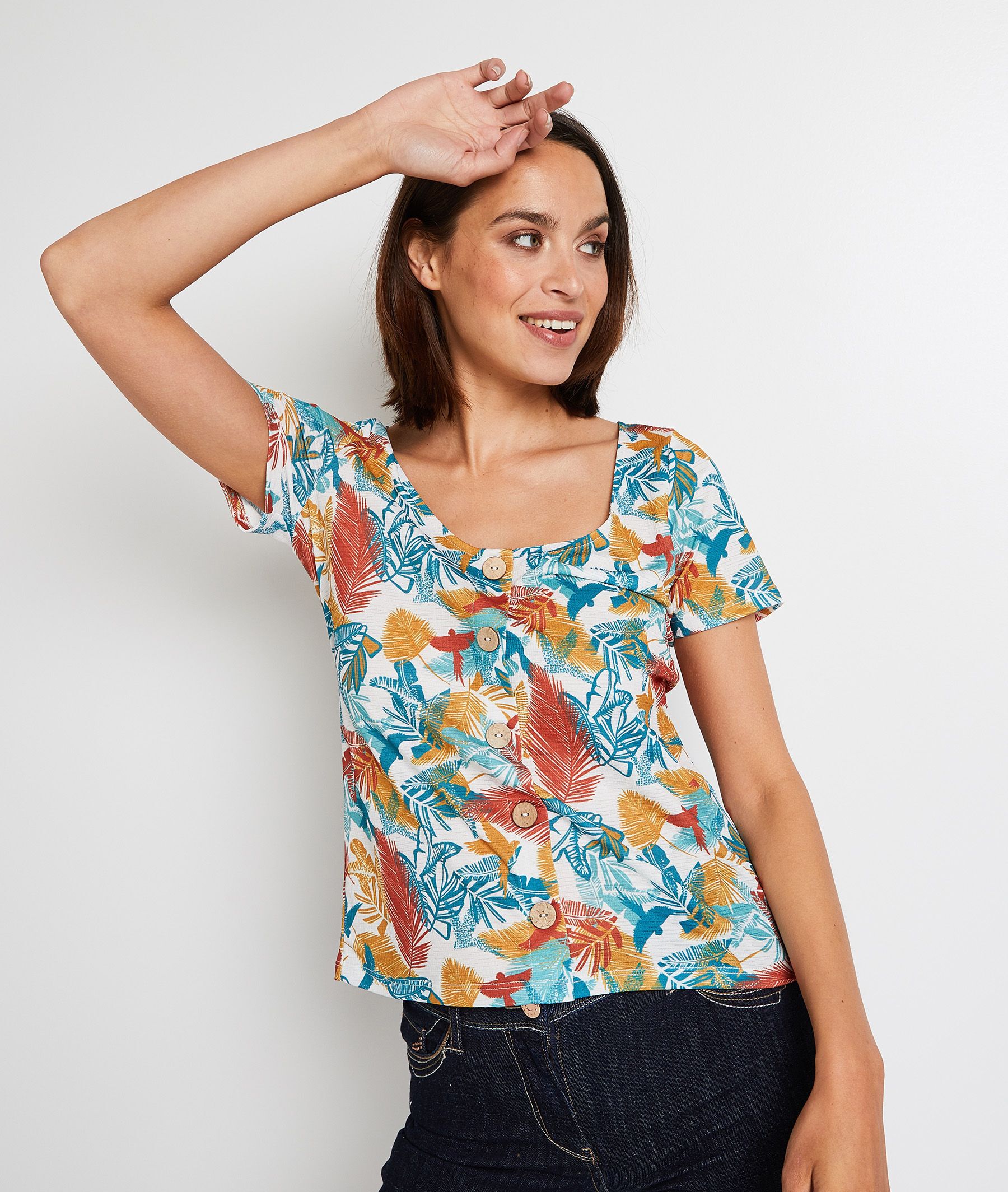 Chandail fleuri femme sales
