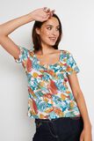 T-shirt imprimé fleuri femme