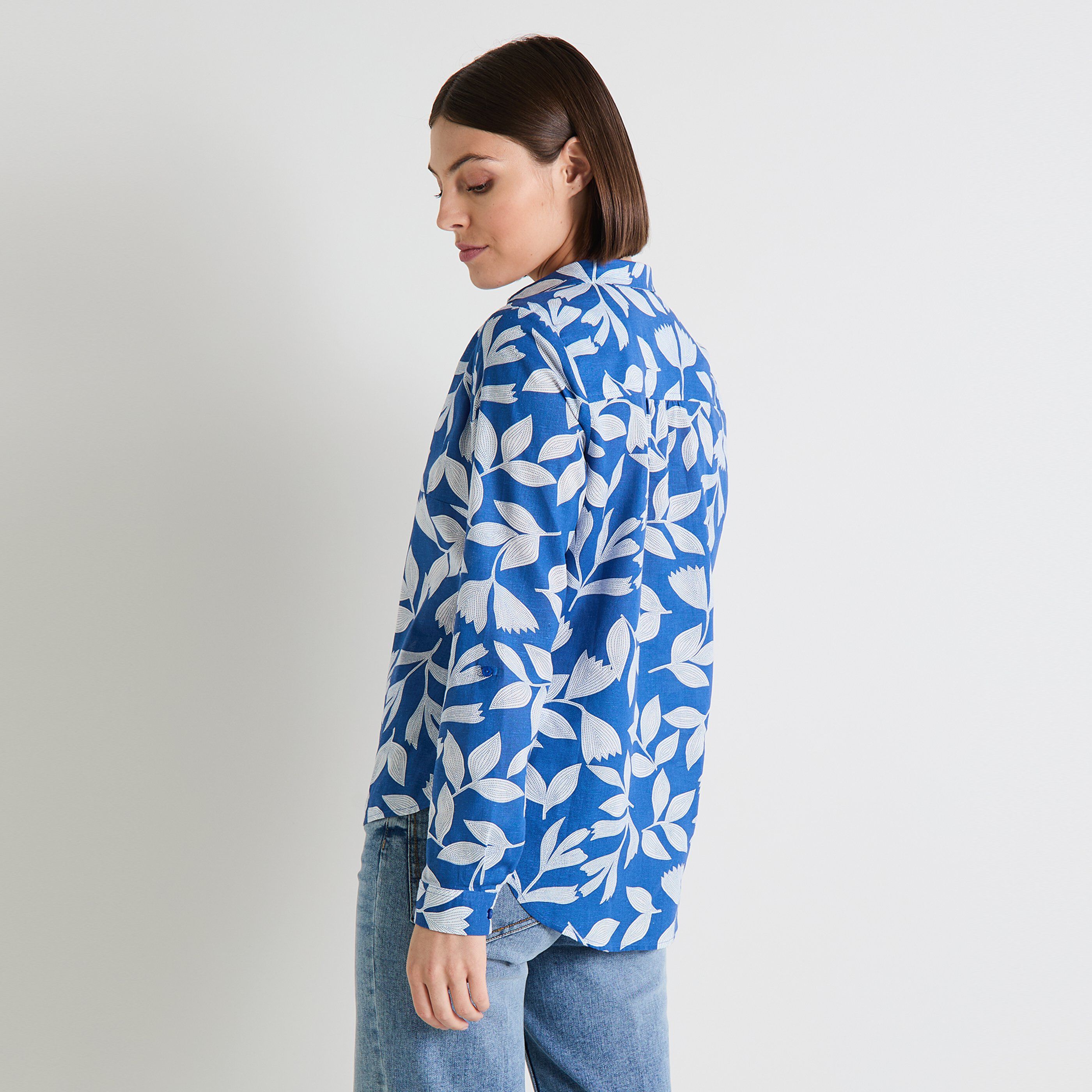 Blouse col chemise femme