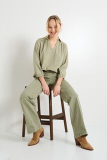 Blouse en gaze de coton femme