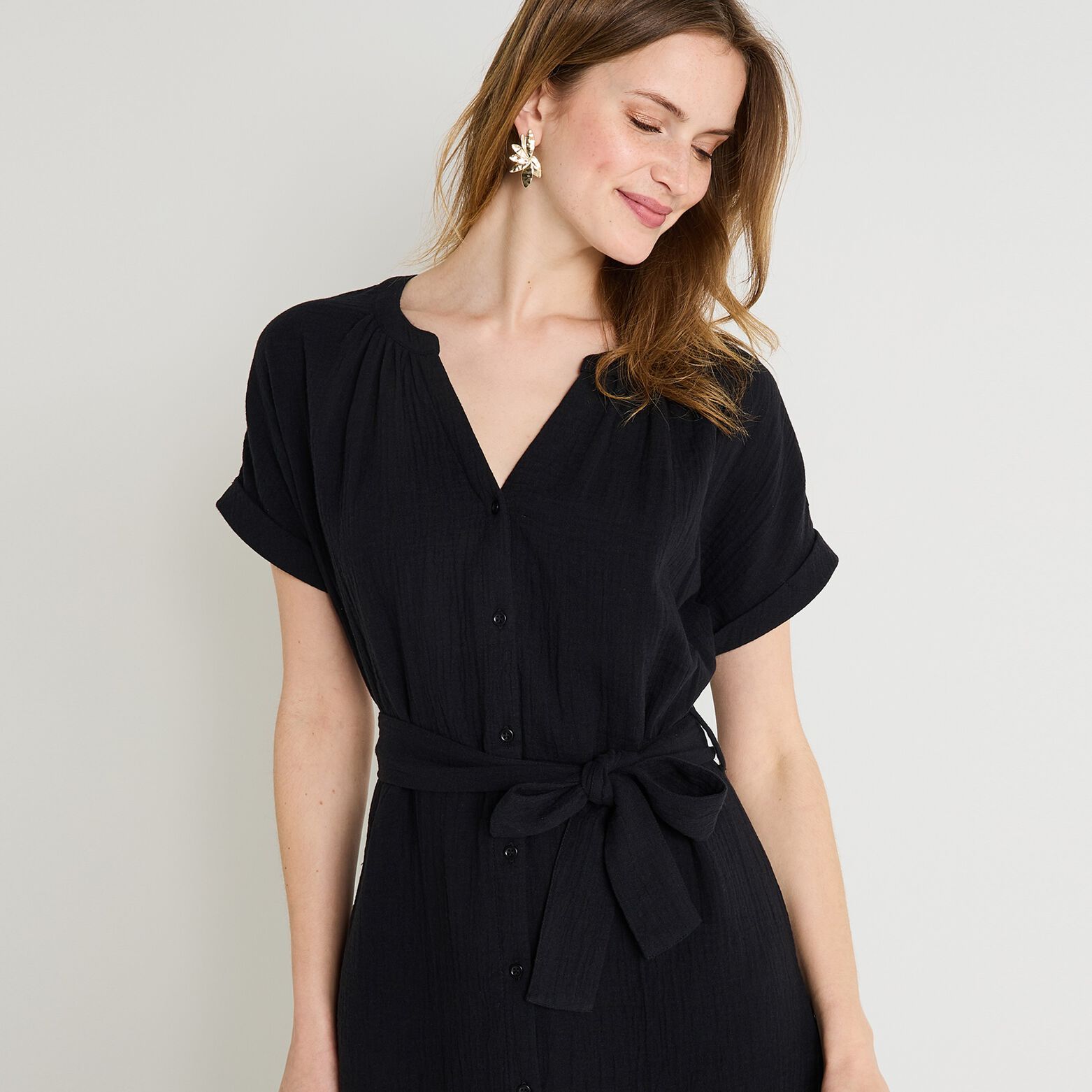 Robe en gaze de coton femme