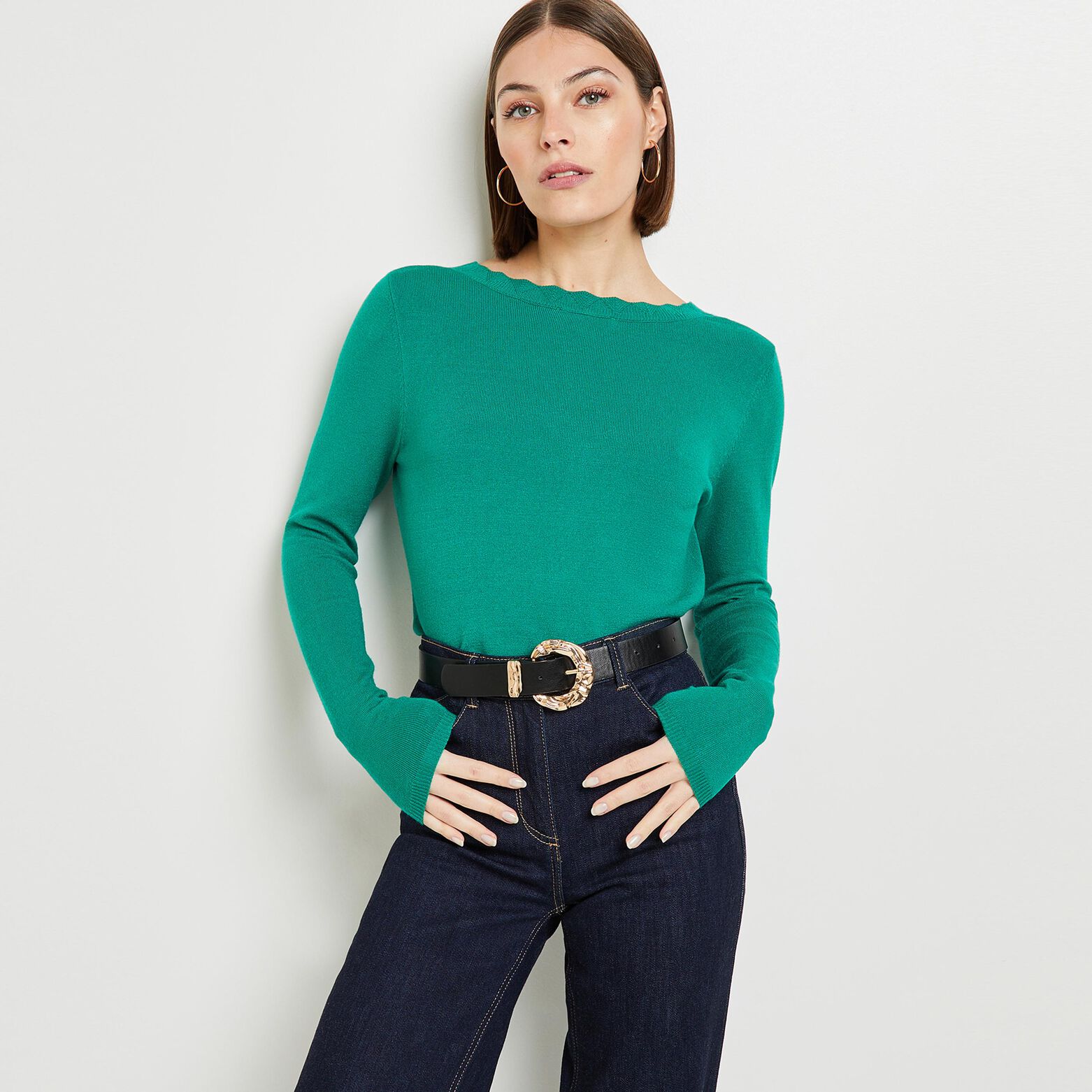 Gilet fine jauge femme