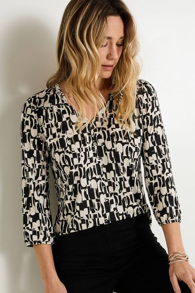 T-shirt col V femme