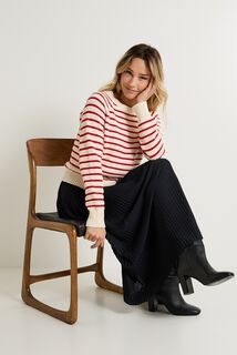 Pull col rond femme