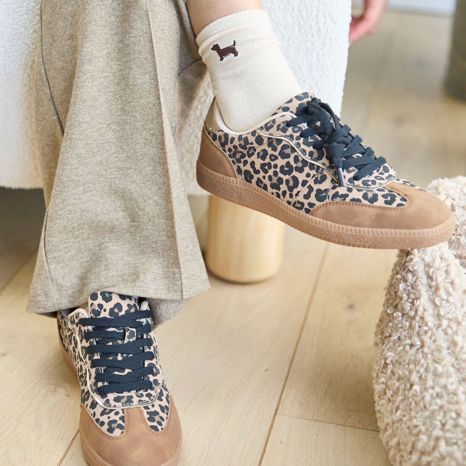 Baskets imprimé léopard femme - Main Image