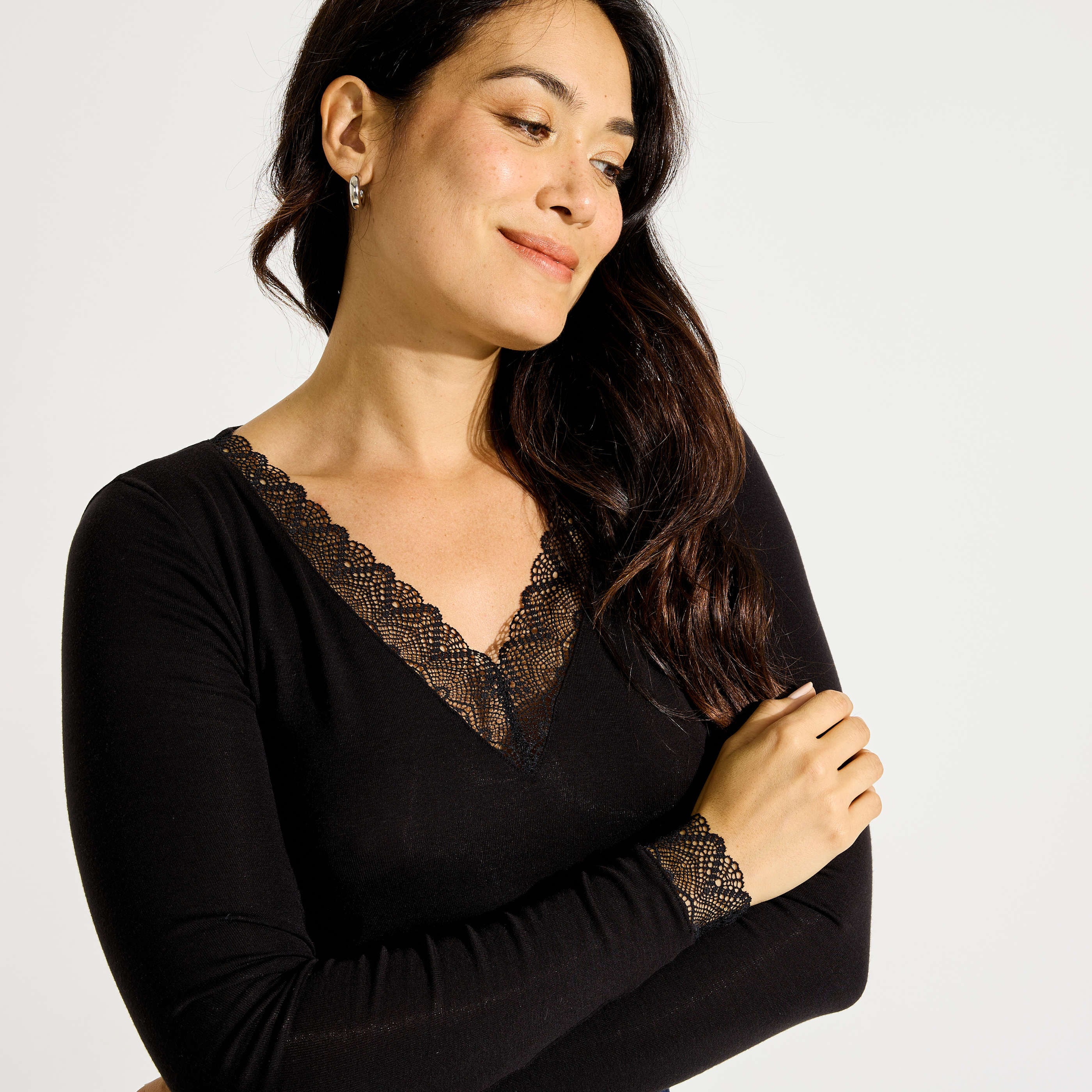 T-shirt Thermolactyl ajour&eacute; femme