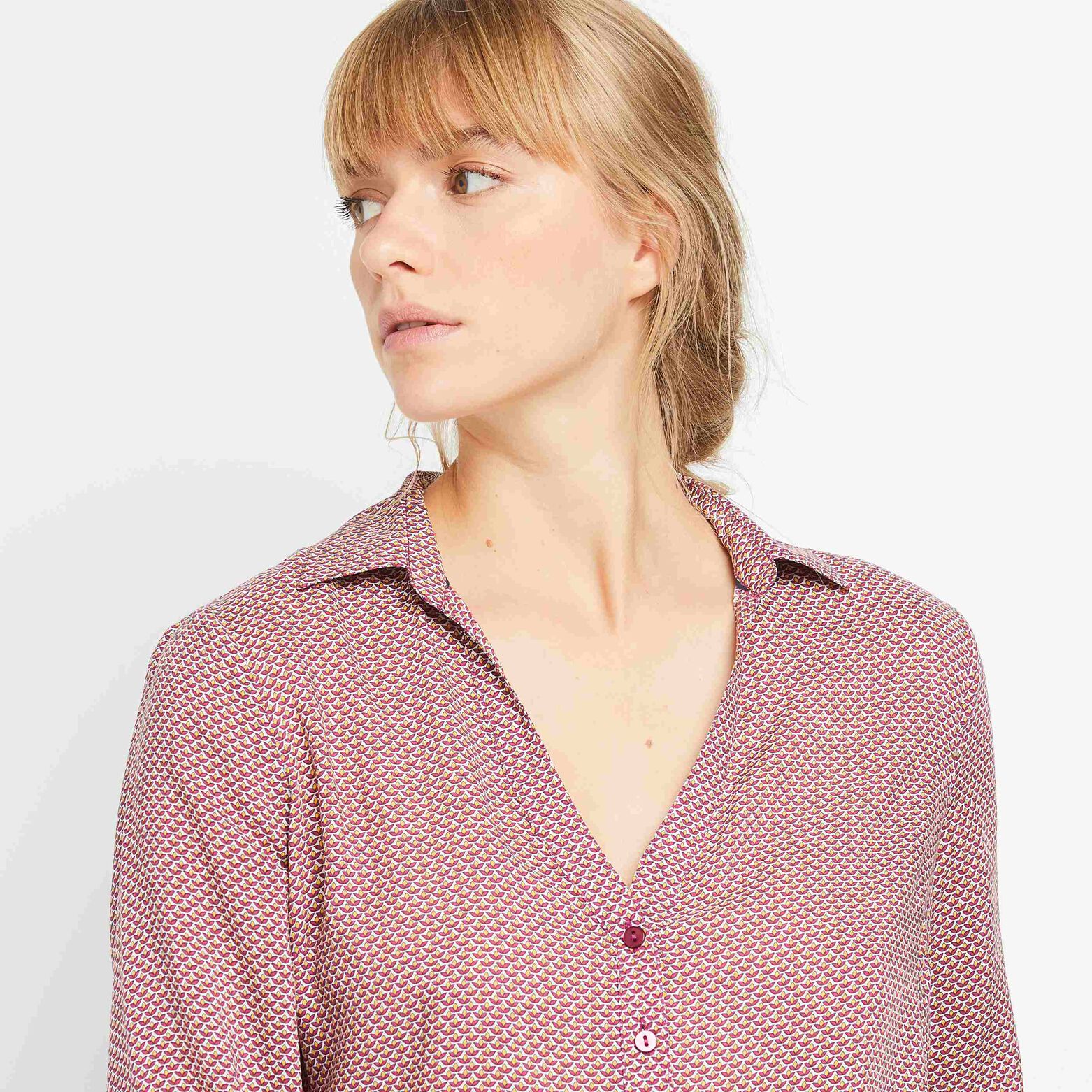 Blouse ample imprimée femme