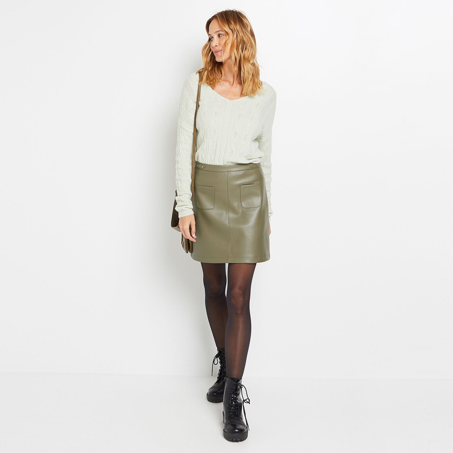 Jupe en simili femme