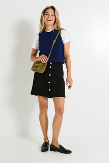 Jupe courte tweed 