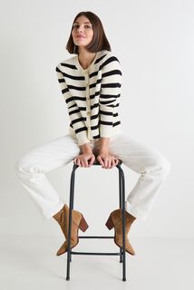 Gilet rayé femme