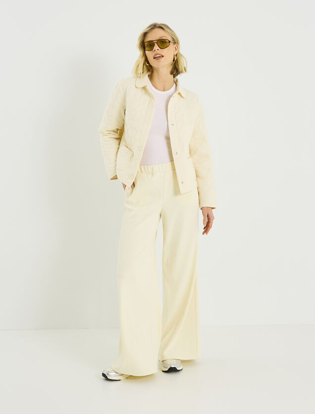Veste matelass&eacute;e motif c&oelig;ur femme