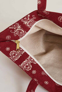 Tote bag zippé imprimé femme