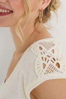 T-shirt col V femme