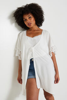 Paréo broderie femme