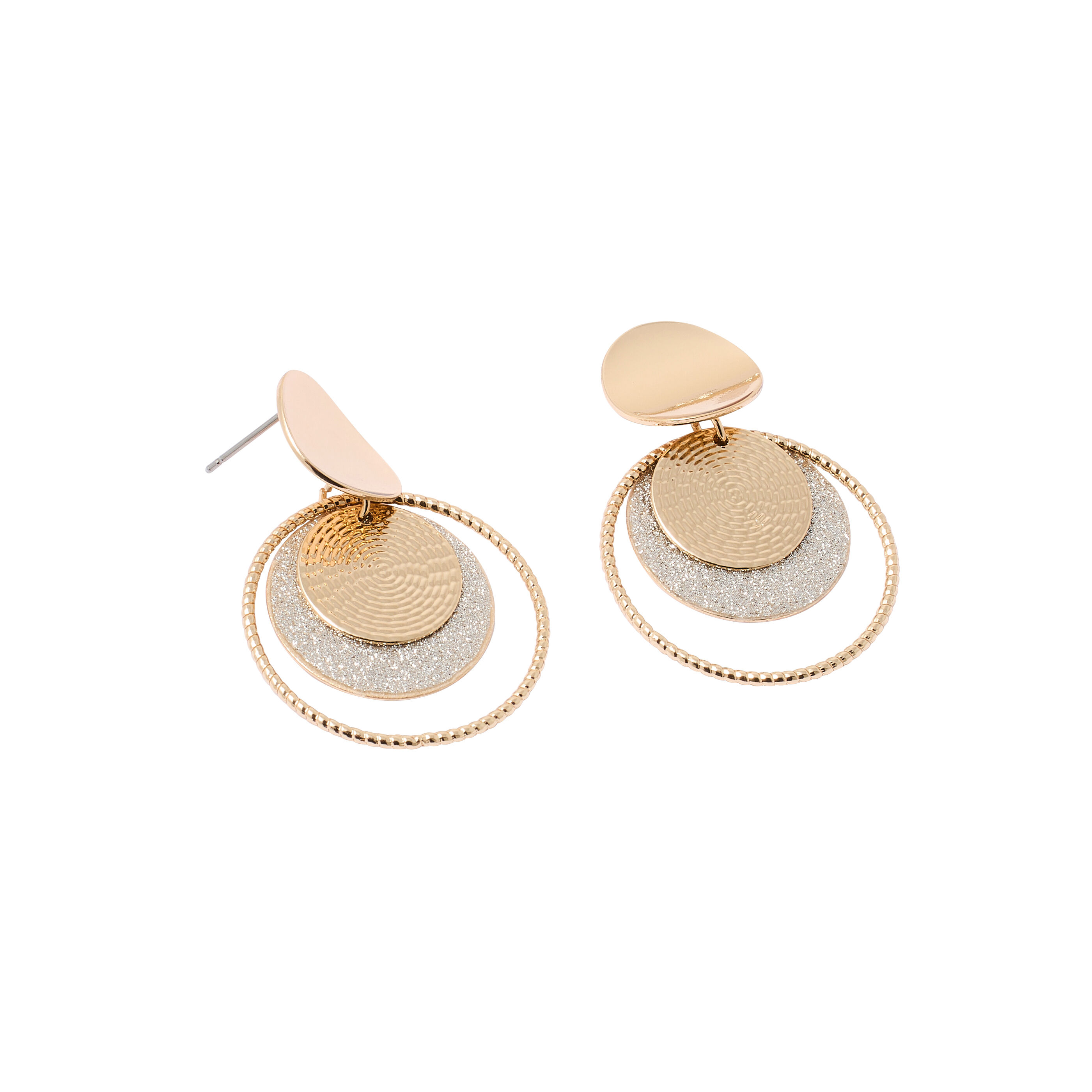 Boucles d'oreilles paillet&eacute;es