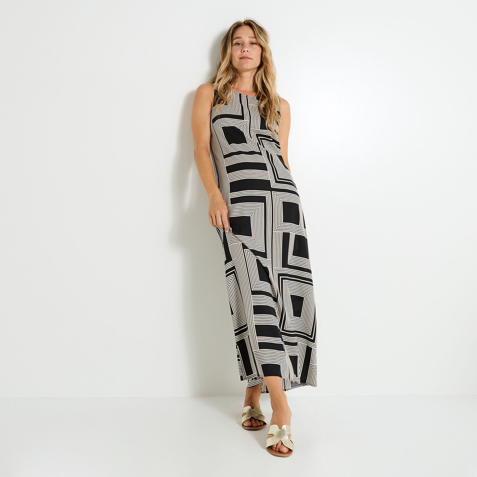 Robe longue été imprimée