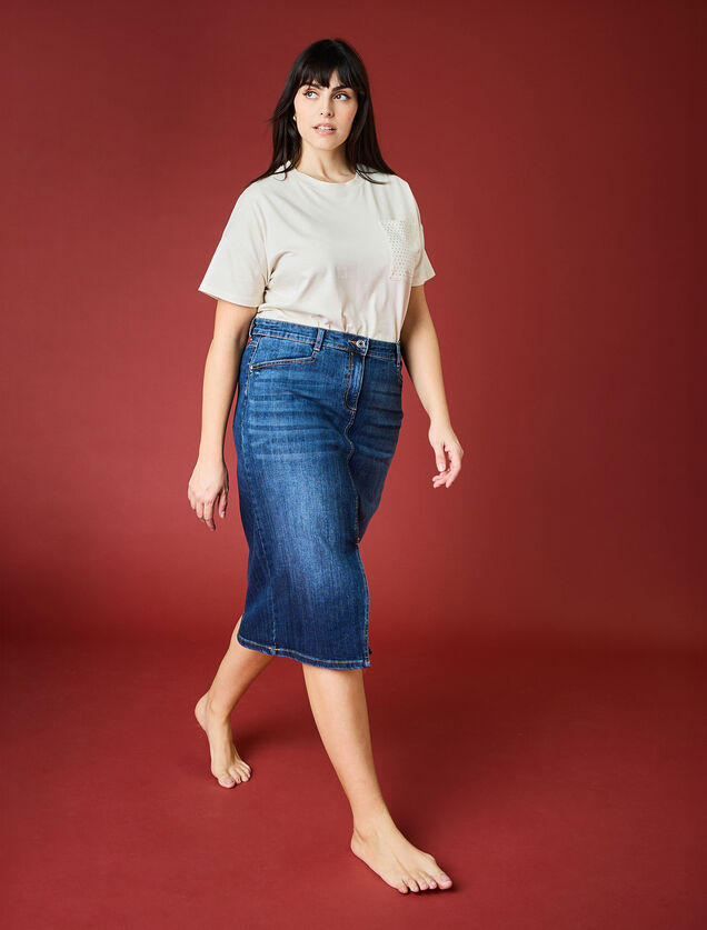 Jupe en jean femme