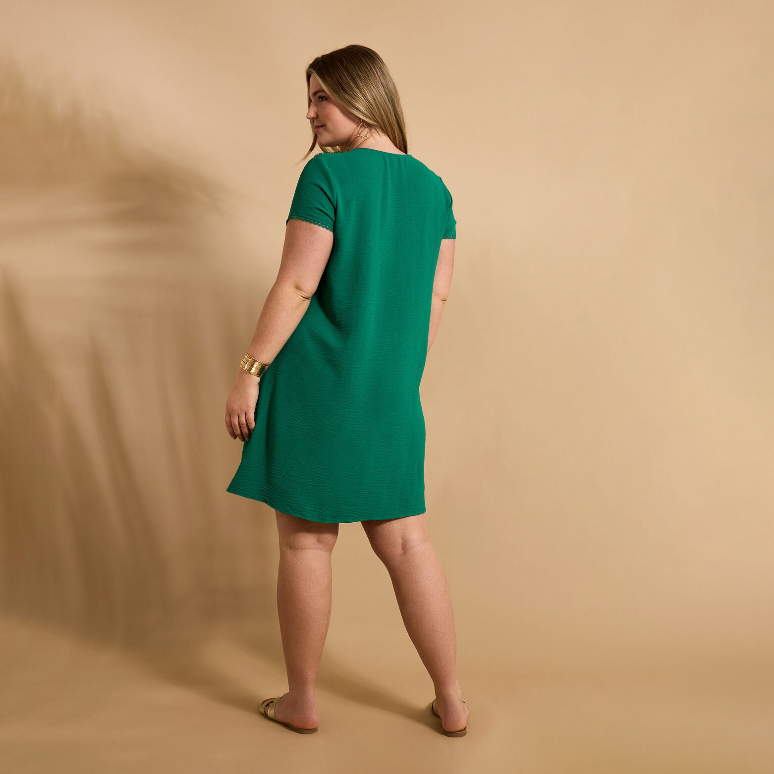 Robe col V femme