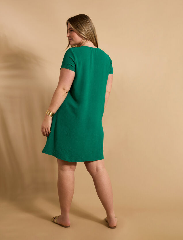 Robe col V femme