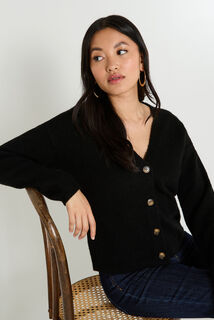 Gilet boutonné col V femme