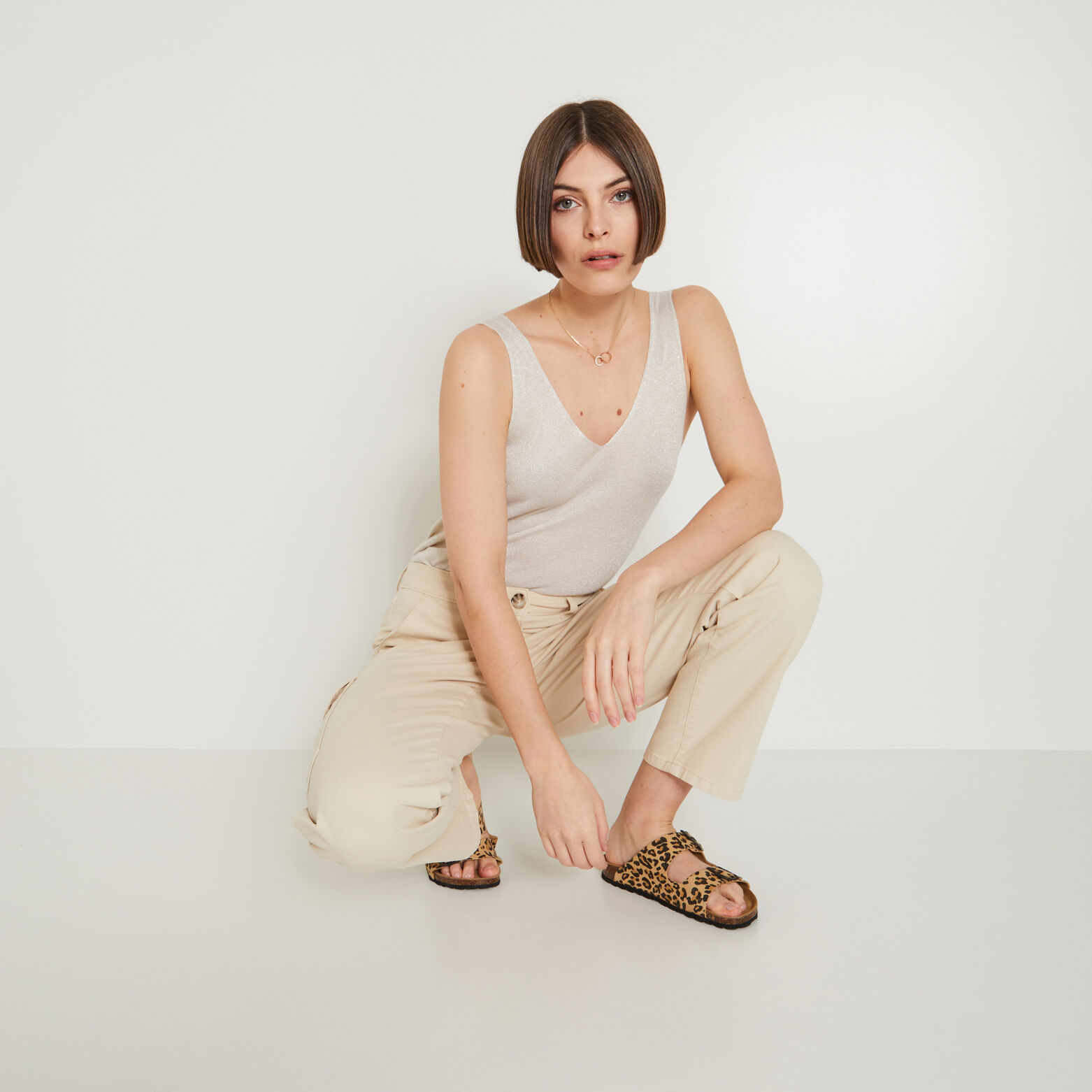 Débardeur maille femme
