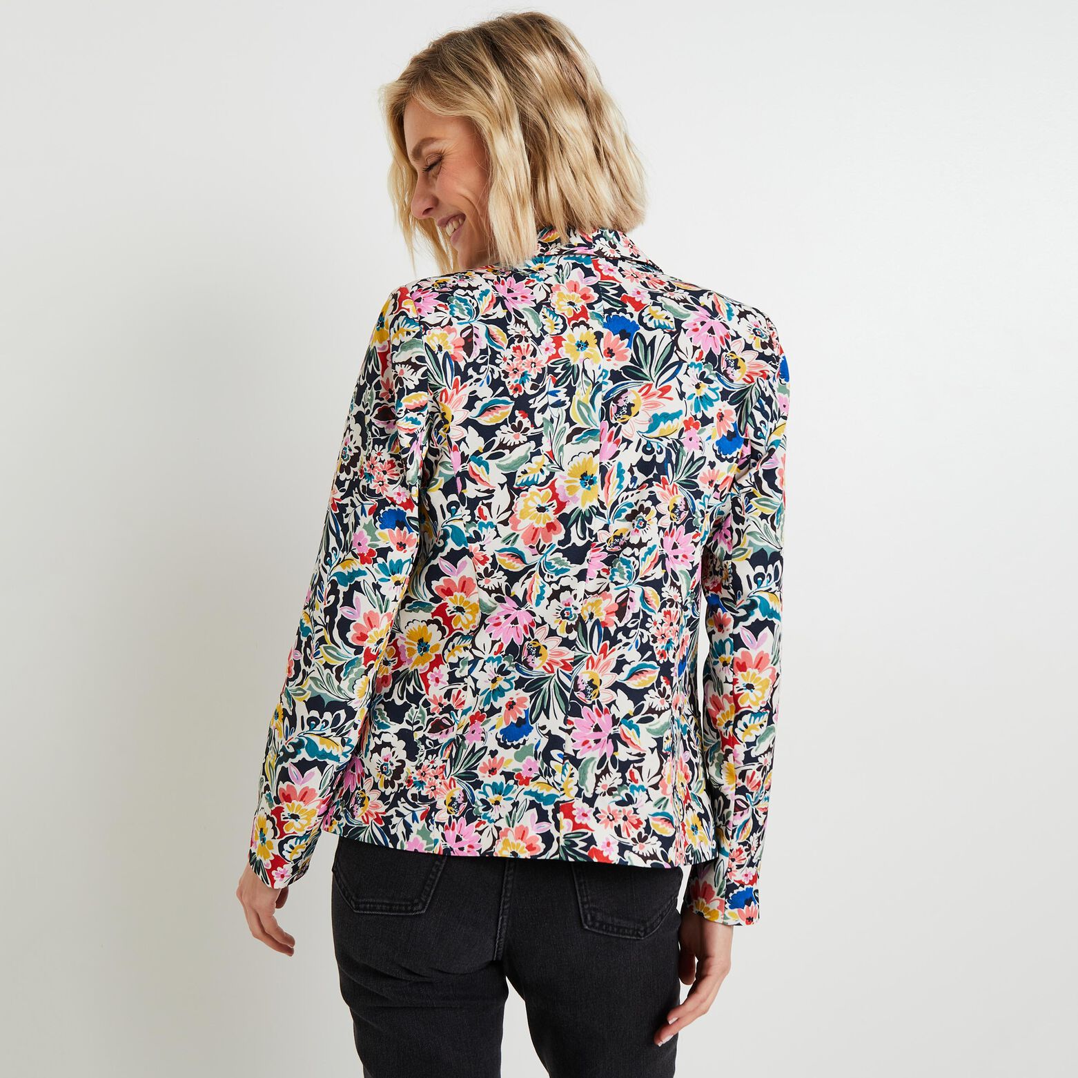 Veste blazer imprimé femme