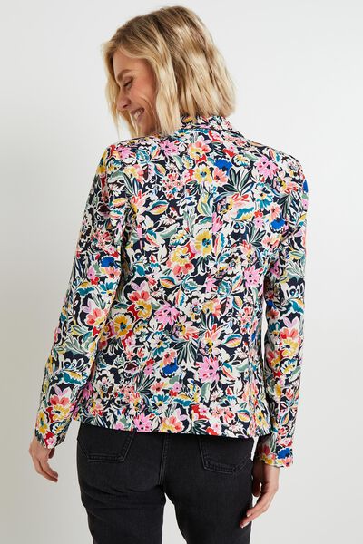 Veste blazer imprimé femme