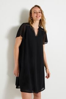 Robe col V femme