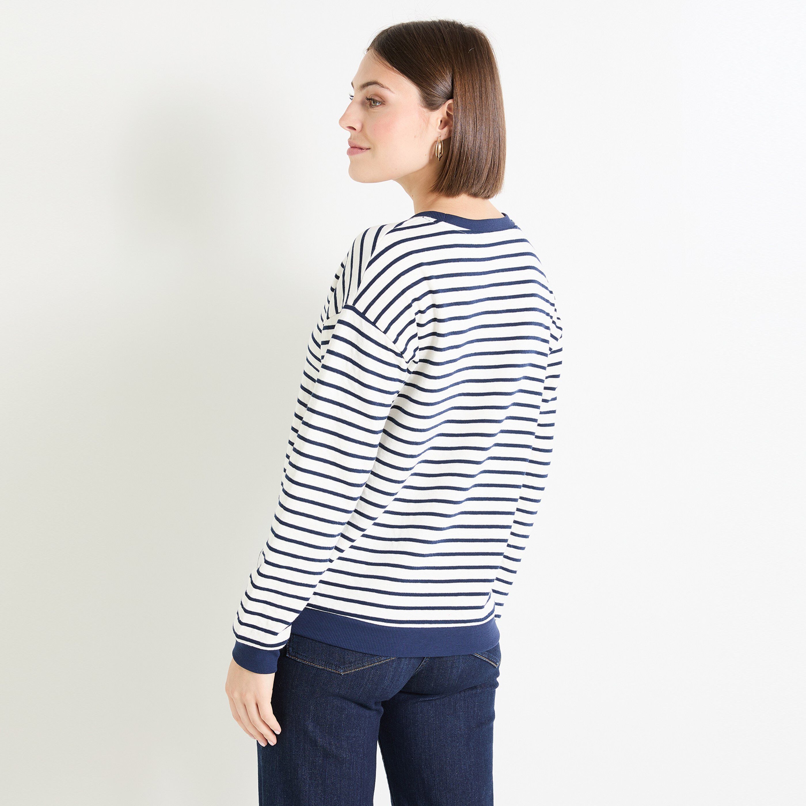 Sweat ray&eacute; femme