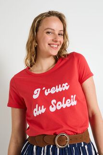 T-shirt col rond femme