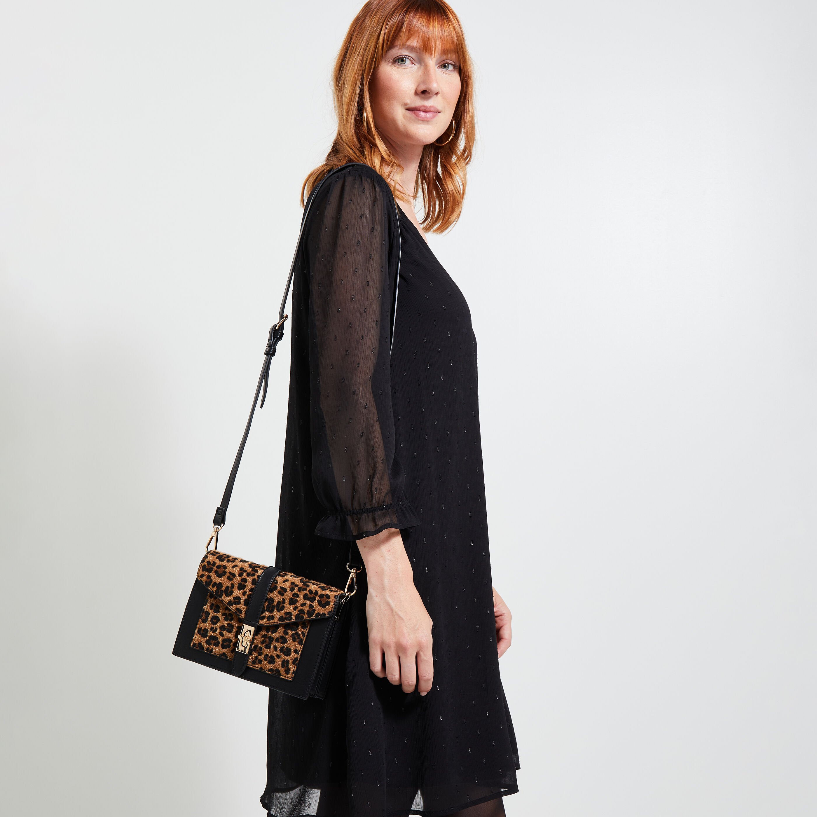 Sac bandoulière leopard clearance femme