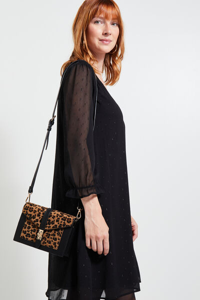Sac bandoulière léopard femme