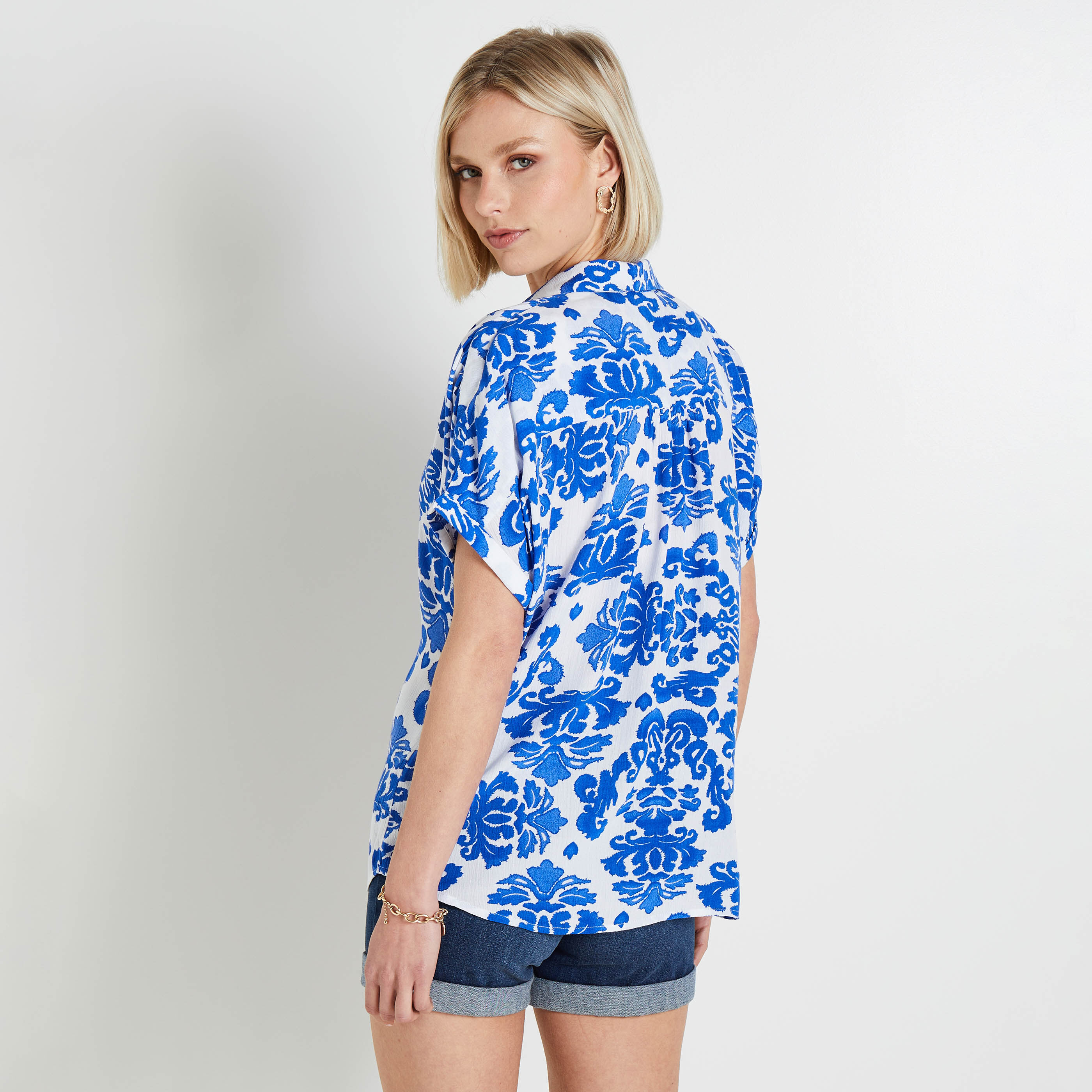 Chemise manches courtes femme