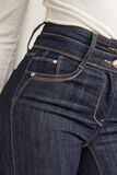 Jean raccourci taille haute femme