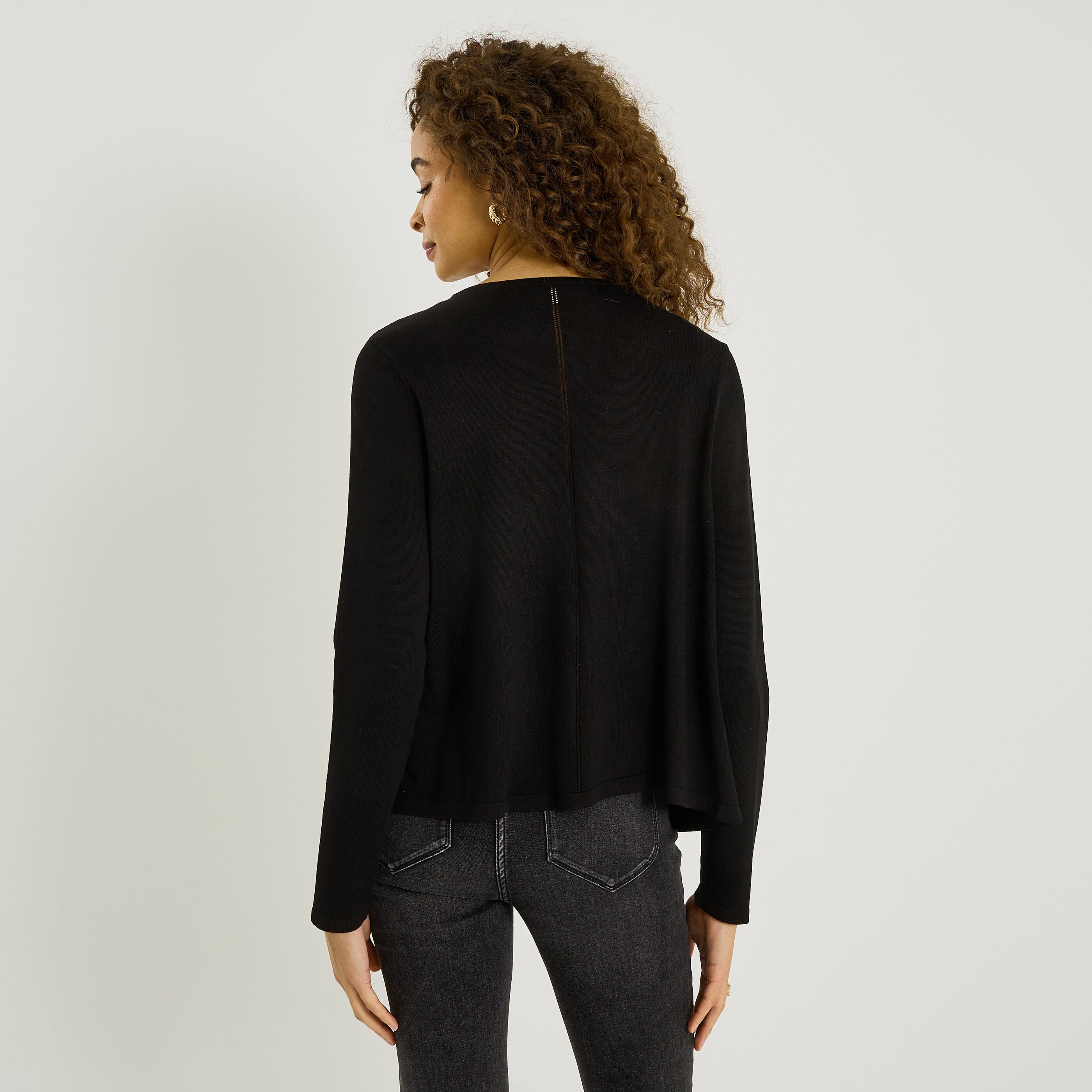 Gilet mi-long waterfall femme