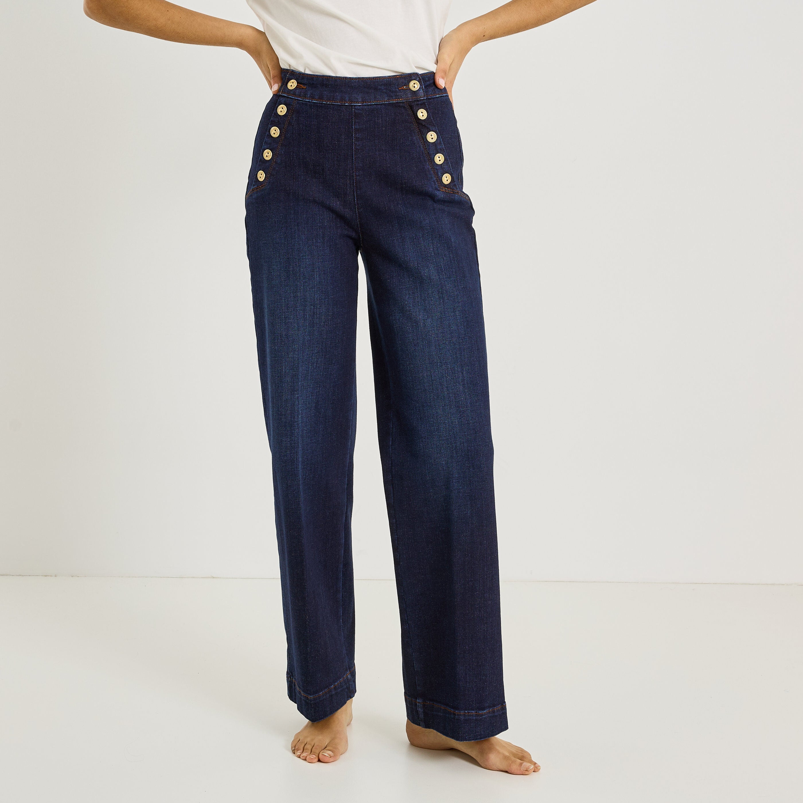Jean flare pont TPOMPON TALL F02 femme