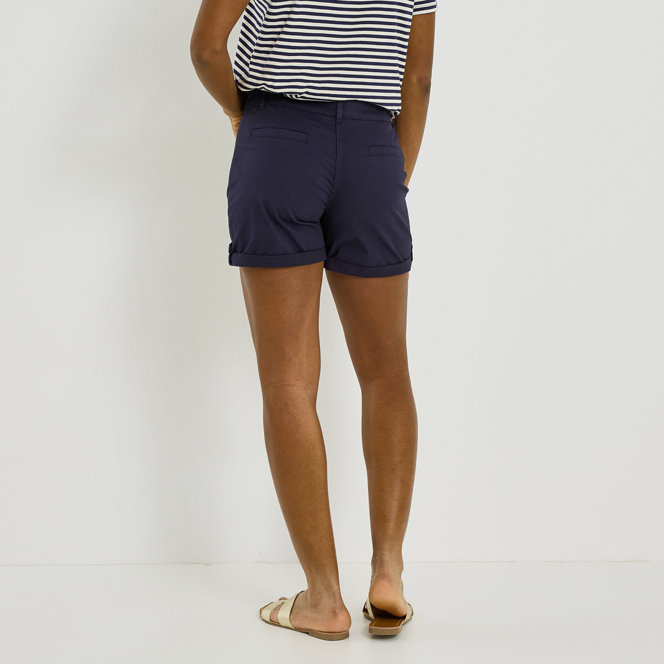 Short en toile femme