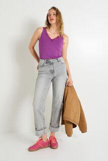Débardeur col V femme