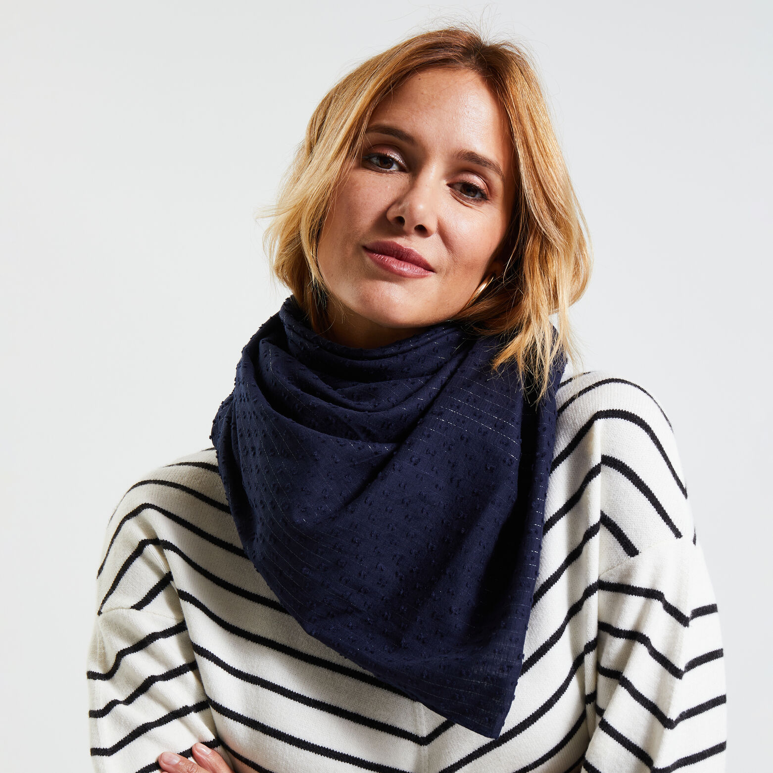 Foulard plumetis femme