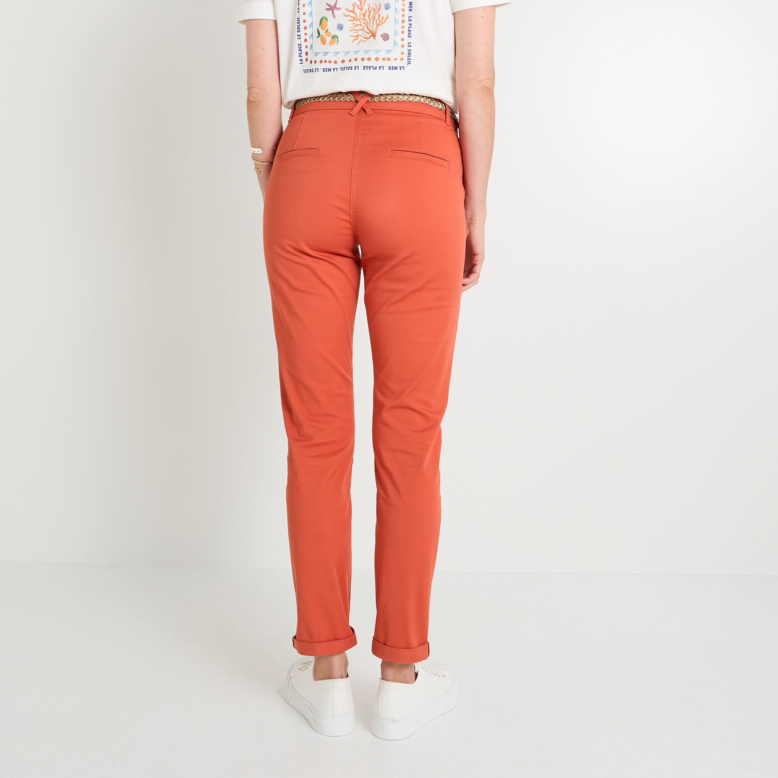Pantalon chino femme
