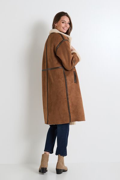 Manteau col montant femme