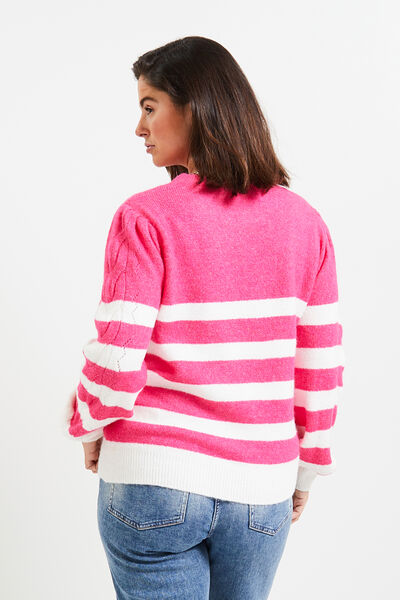 Pull rayé femme