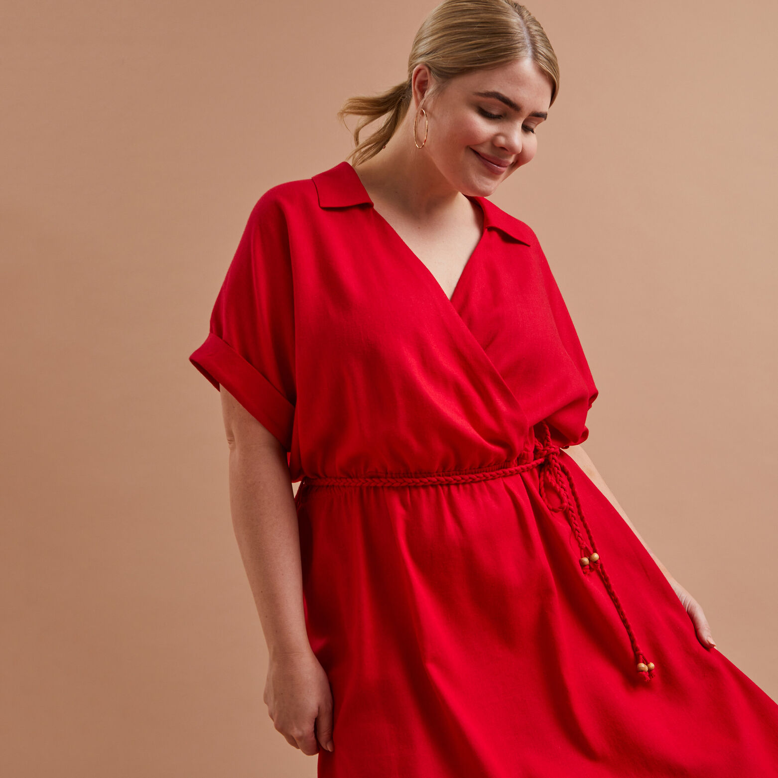 Robe cache coeur femme
