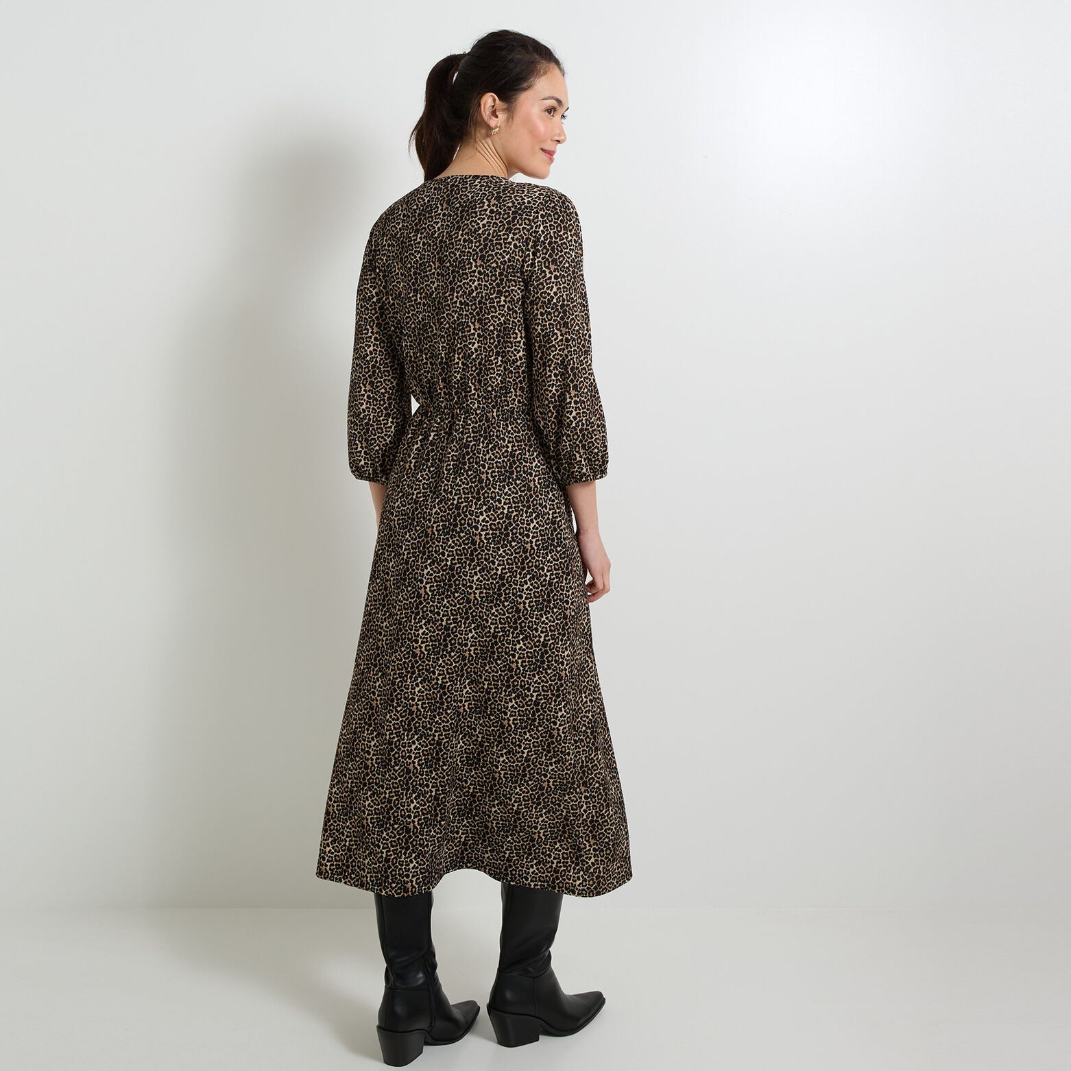 Robe col V femme