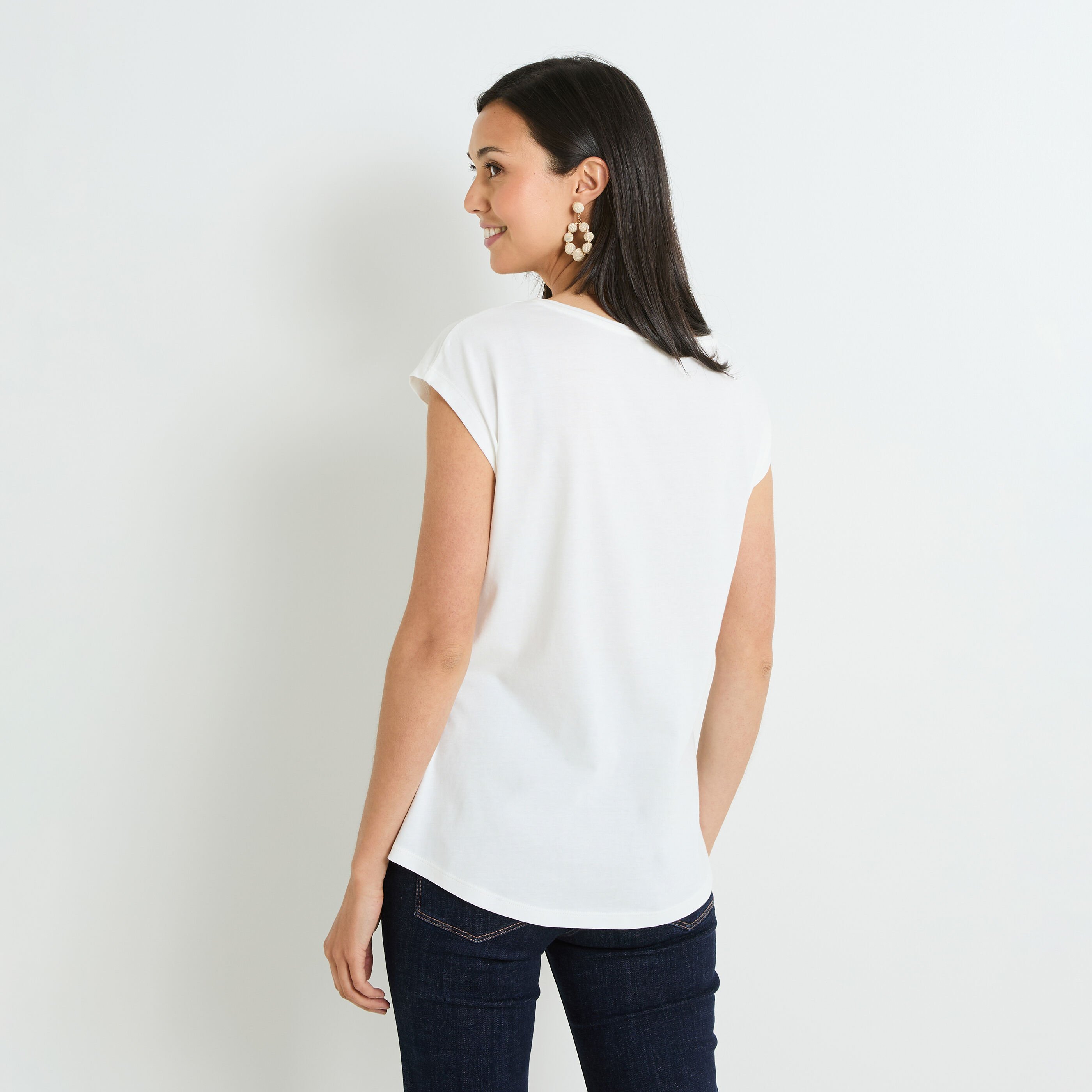 Tshirt print femme