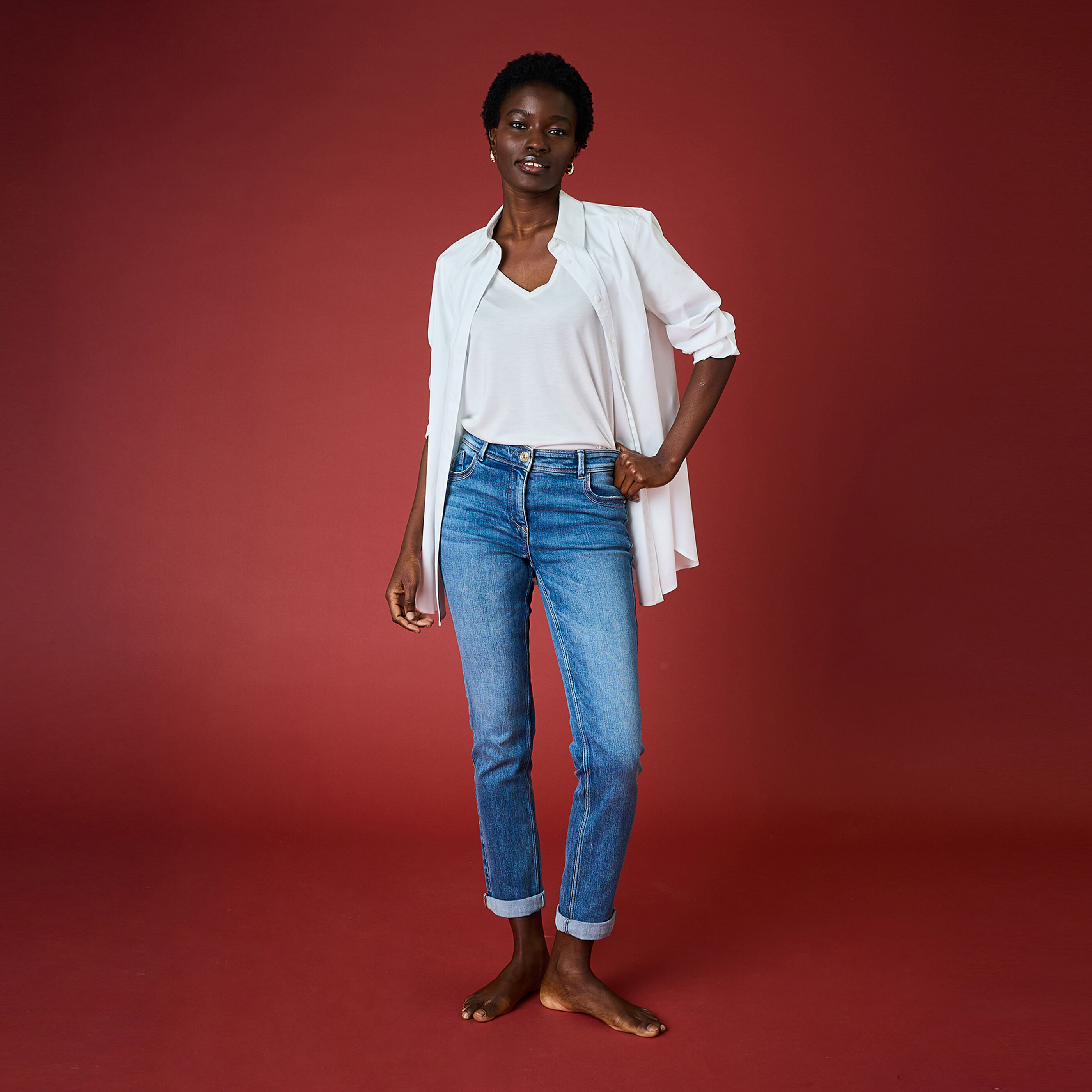 Jean raccourci TOKYO R01 femme