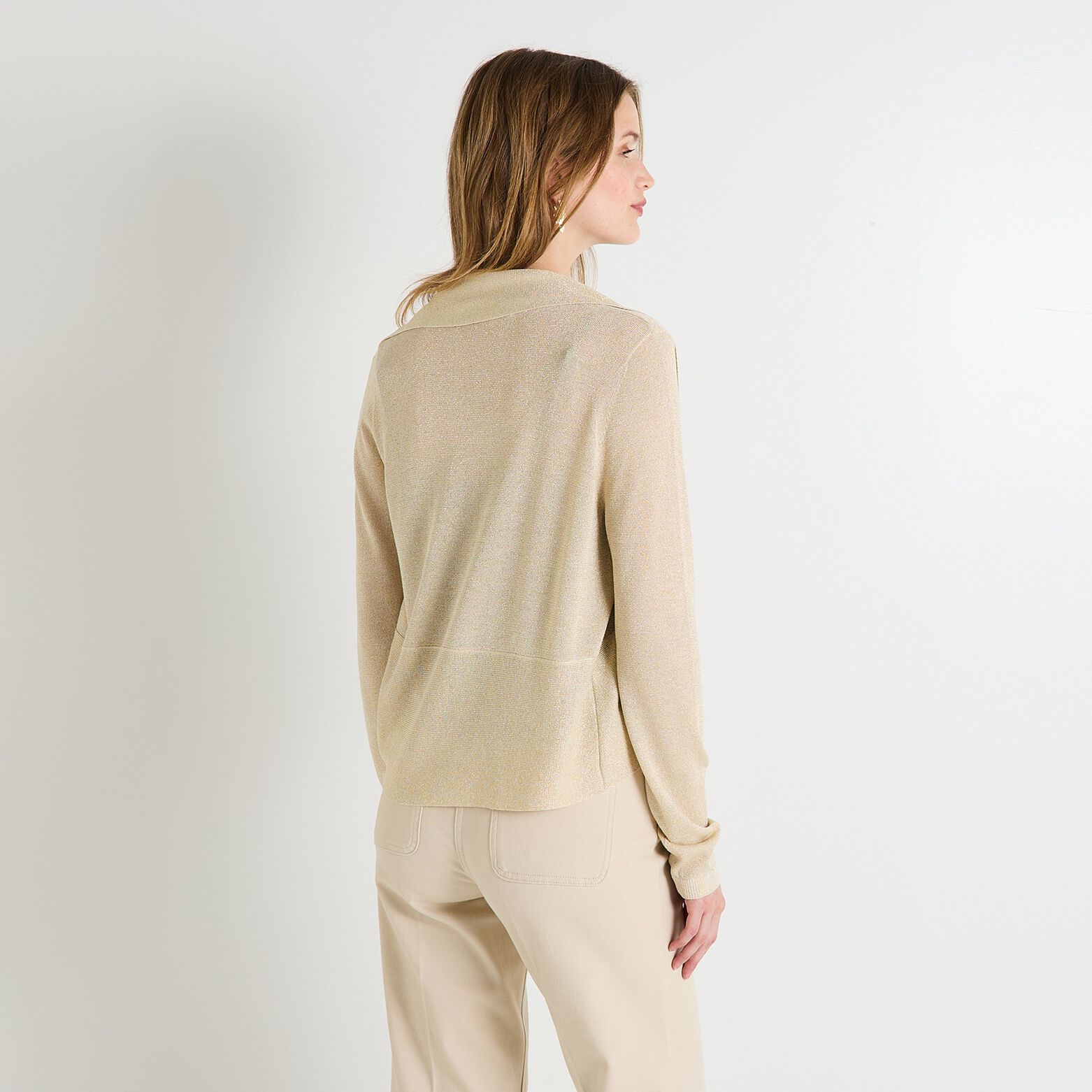 Gilet manches longues femme