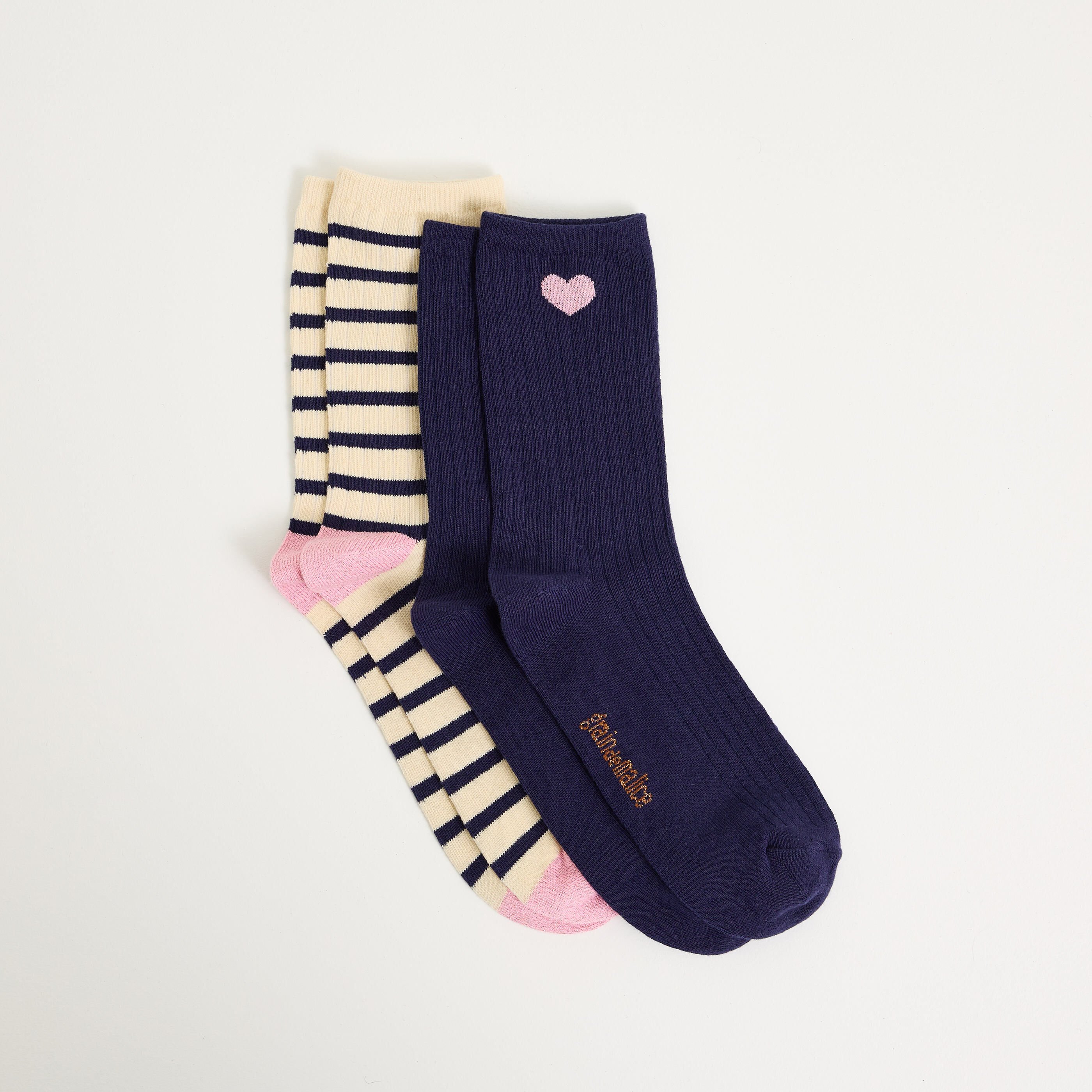 Lot de 2 paires de chaussettes femme
